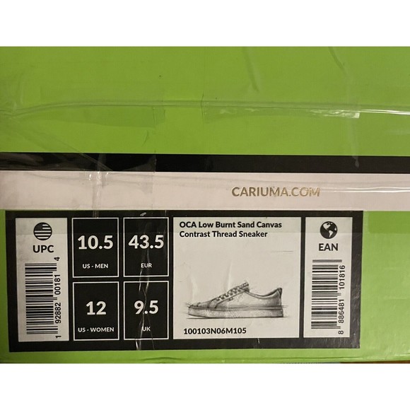 Cariuma Low Burnt Sand Lace Up Sneaker Shoe Skateboard Men 10.5 Women 12 - Picture 6 of 7